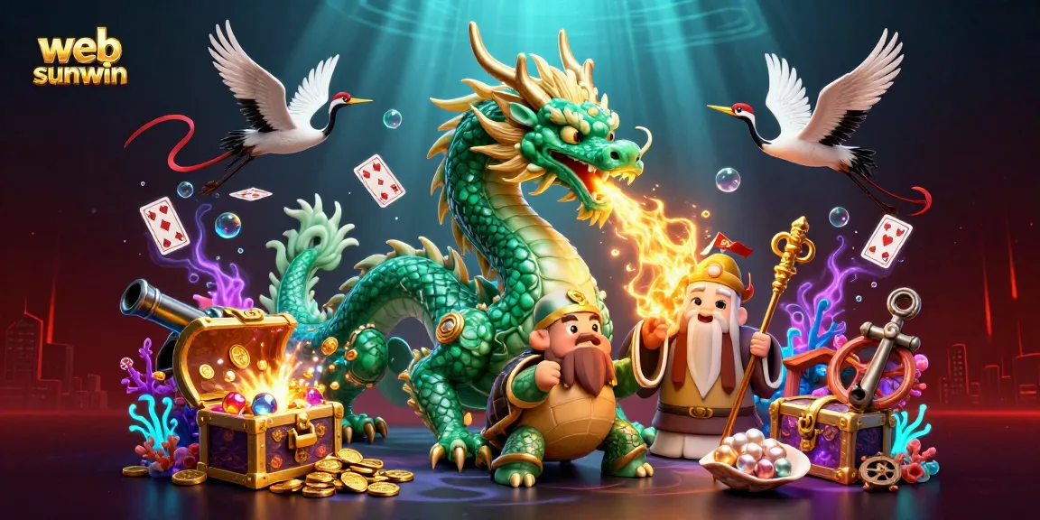 Join the action on web sunwin with a vibrant 3D dragon and engaging casino elements!