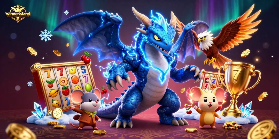 Engage with the electrifying world of winnerisland casino through dynamic illustrations of vibrant slot adventures.