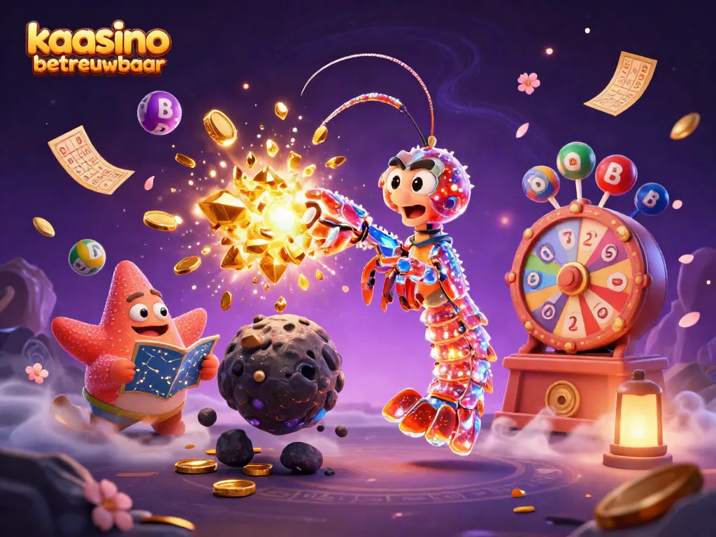 Experience the vibrant world of gambling with kaasino betrouwbaar, where lucky number balls and exciting rewards collide in a dazzling scene.