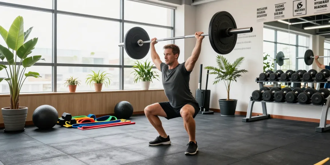 Persoon aan het trainen in een moderne gym met Unique Pharma Steroiden Winkel producten zichtbaar.